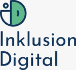 Logo Inklusion-Digital GmbH Ein rund stilisiertes ID, unterschrieben mit dem Unternehmensnamen